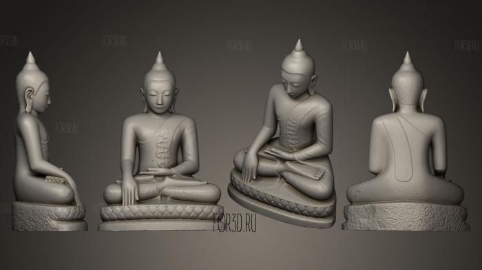 Bouddha birman stl model for CNC